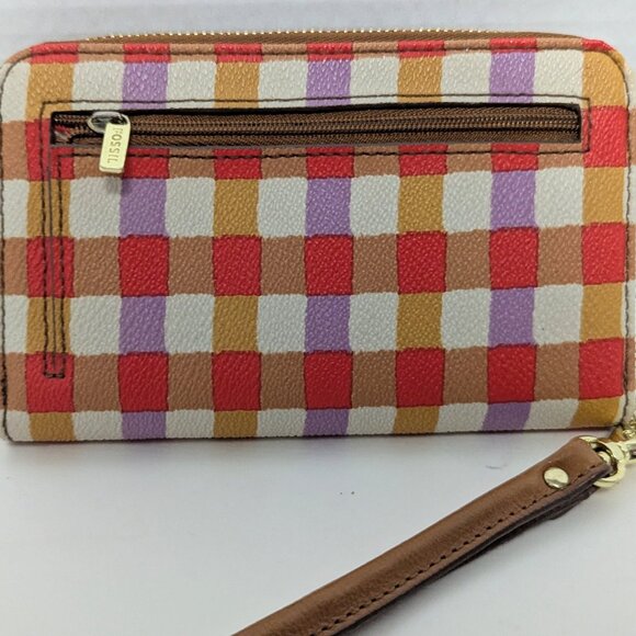 Fossil Wallet/purse w/ Wristlet Colorful Minimalistic Vibe/ Little Statement - Picture 4 of 5